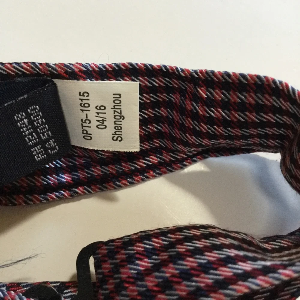 J. Kahaki Bow Tie Red Plaid Gray Black Little Boys Hook Closure Preppy Holiday